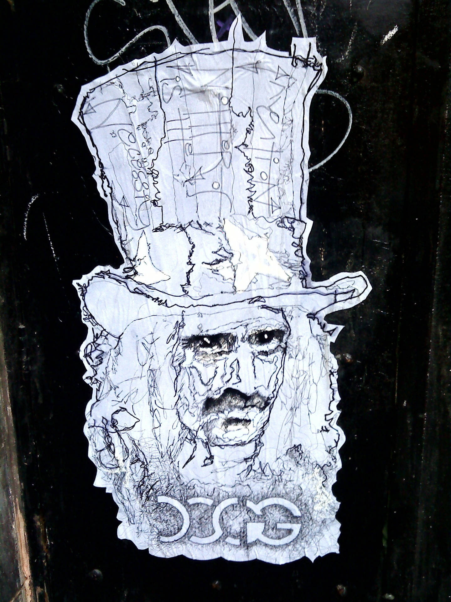 Frank Zappa Ink Doodle Background