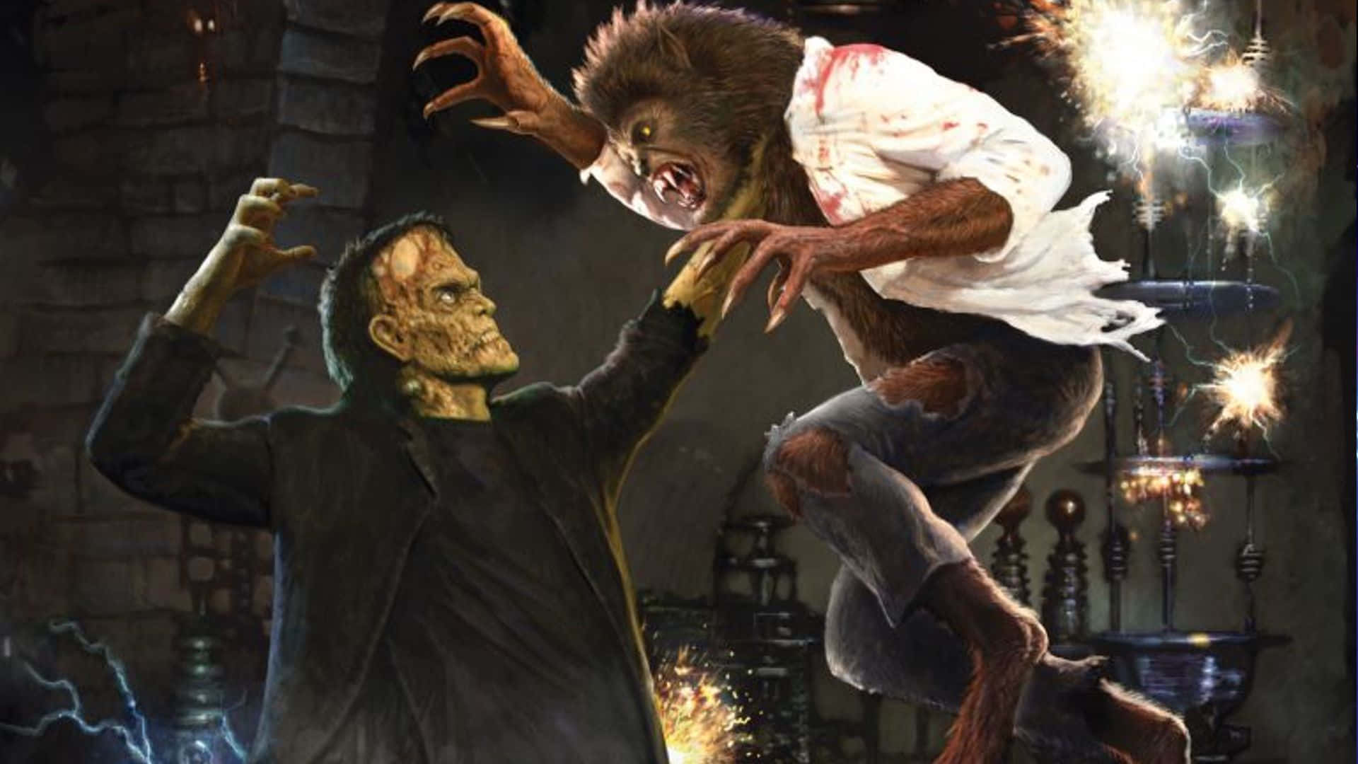 Frankenstein And Wolfman Universal Monsters