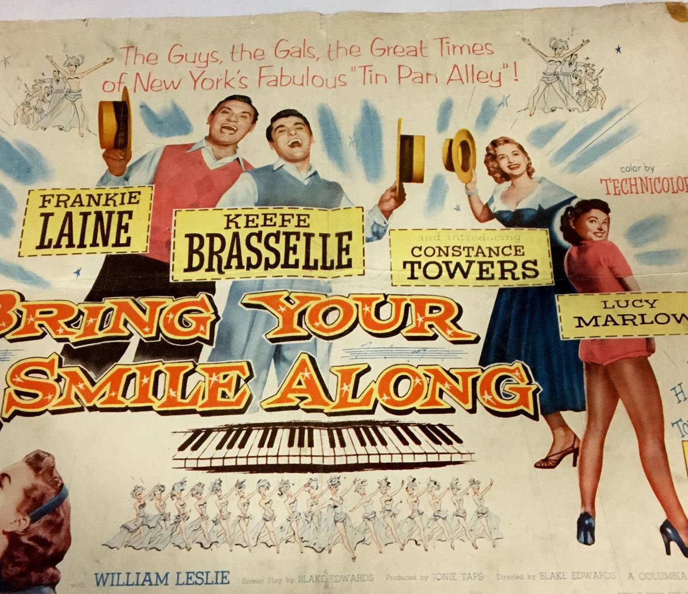 Frankie Laine Bring Your Smile Along Poster Background