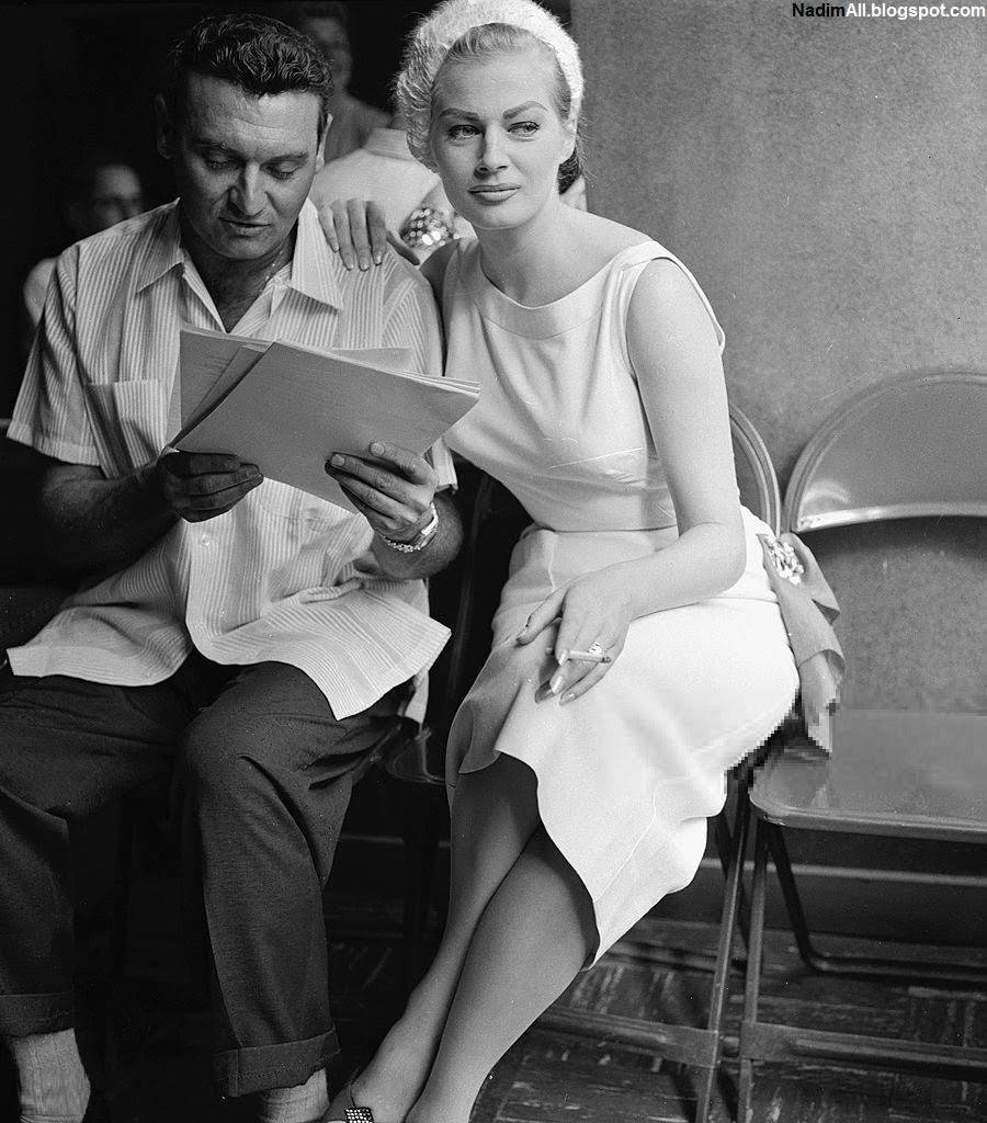 Frankie Laine With Anita Ekberg Background