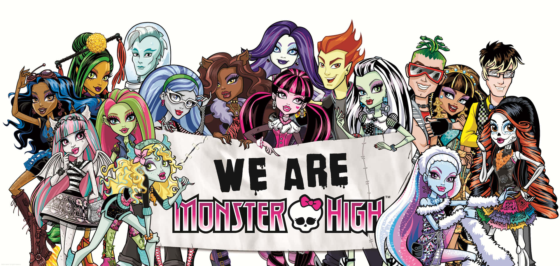 Frankie Stein Rocks The Newest Fashion On Monster High Background