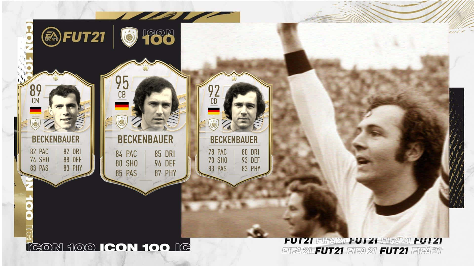 Franz Beckenbauer Bayern Team Captain Background