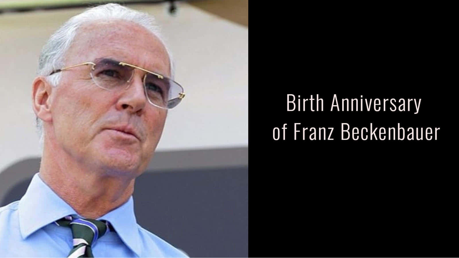 Franz Beckenbauer Birthday Graphic Design Background