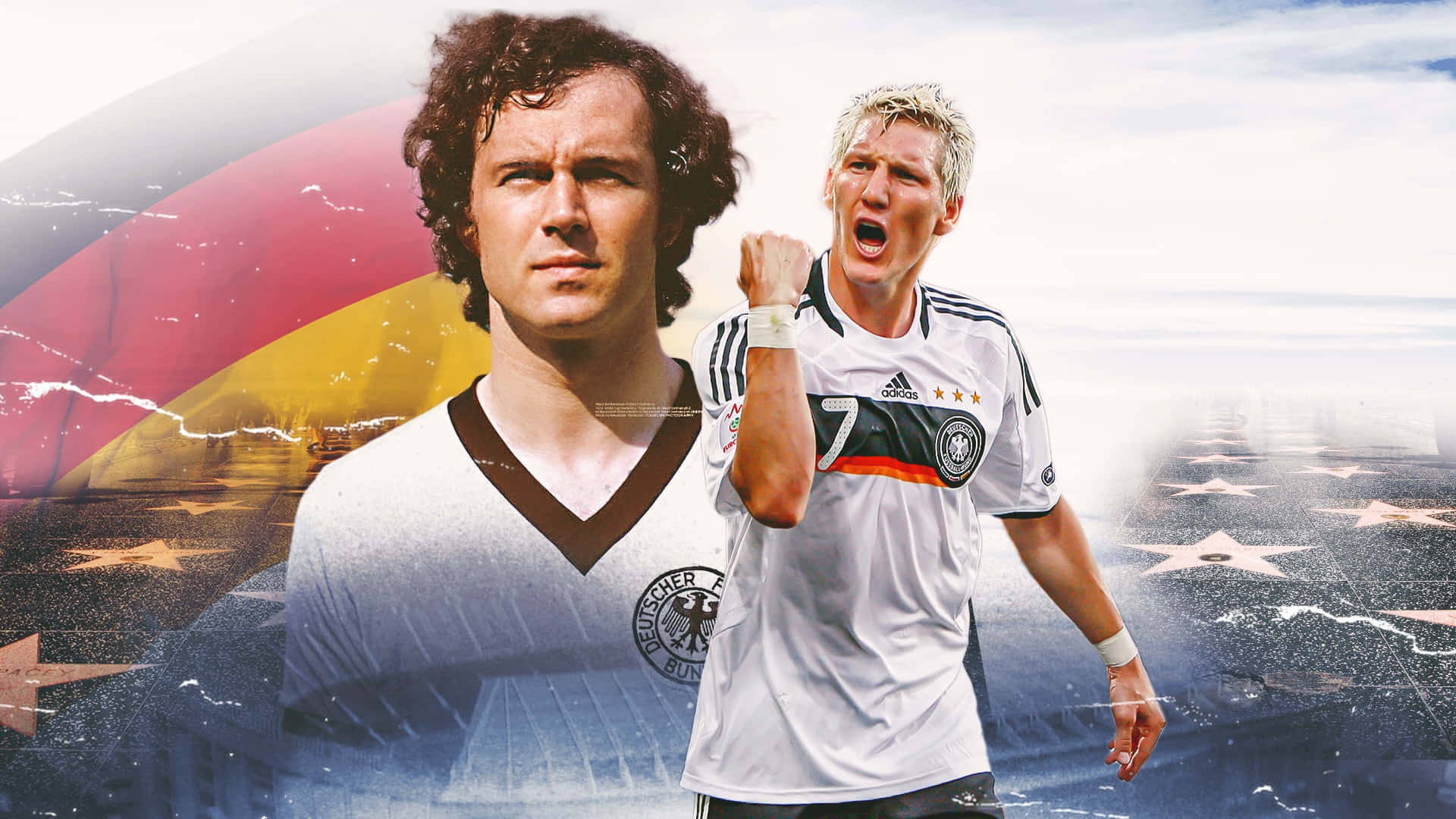 Franz Beckenbauer Digital Artwork Background