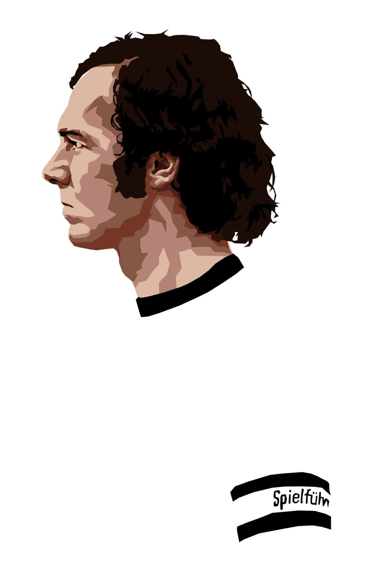 Franz Beckenbauer Digital Painting Background