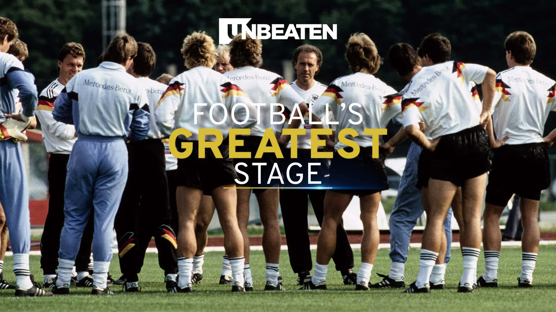 Franz Beckenbauer Football's Greatest Stage Background