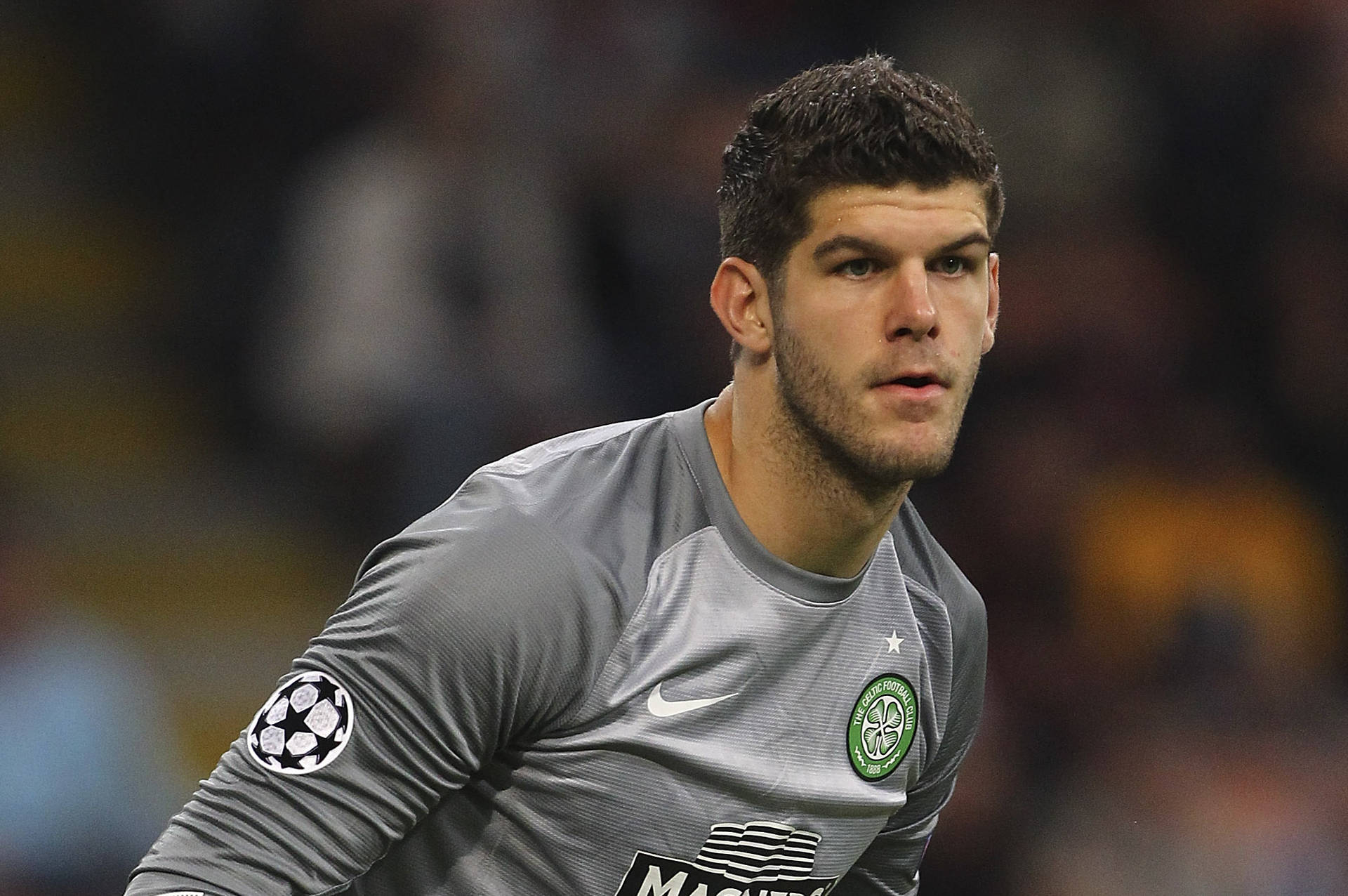 Fraser Forster In Gray Uniform Background