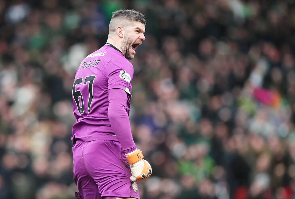 Fraser Forster Screaming Side View Background