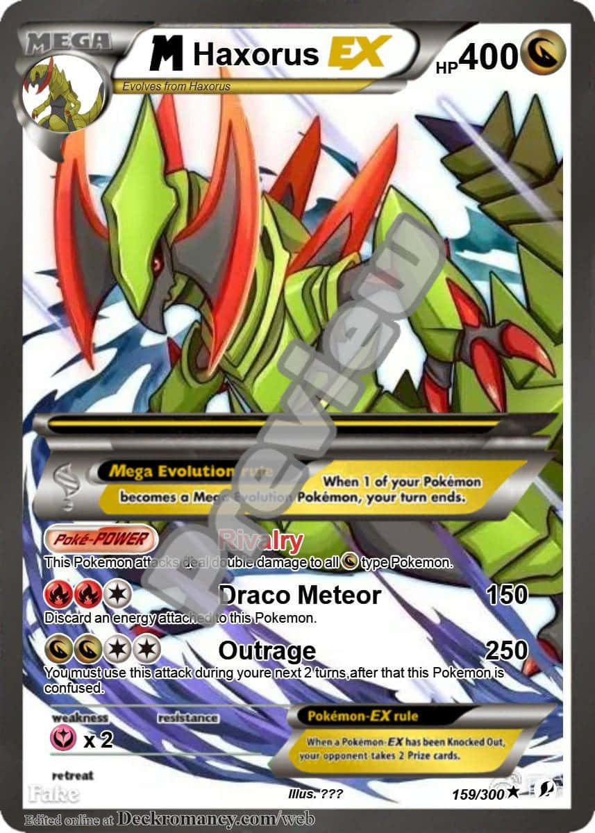 Fraxure, The Sharp Claw Pokémon Background