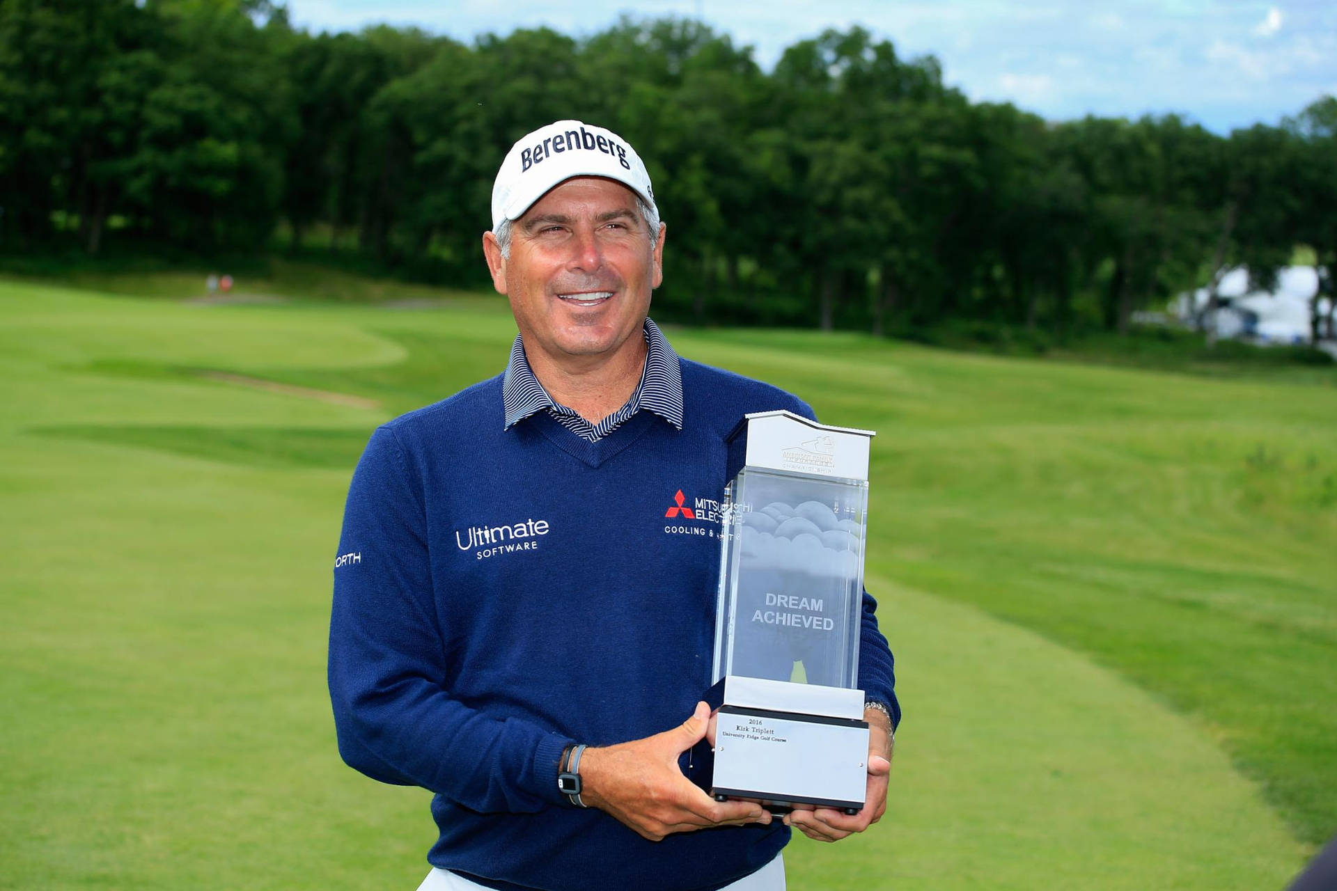 Fred Couples Dream Achieved Trophy Background