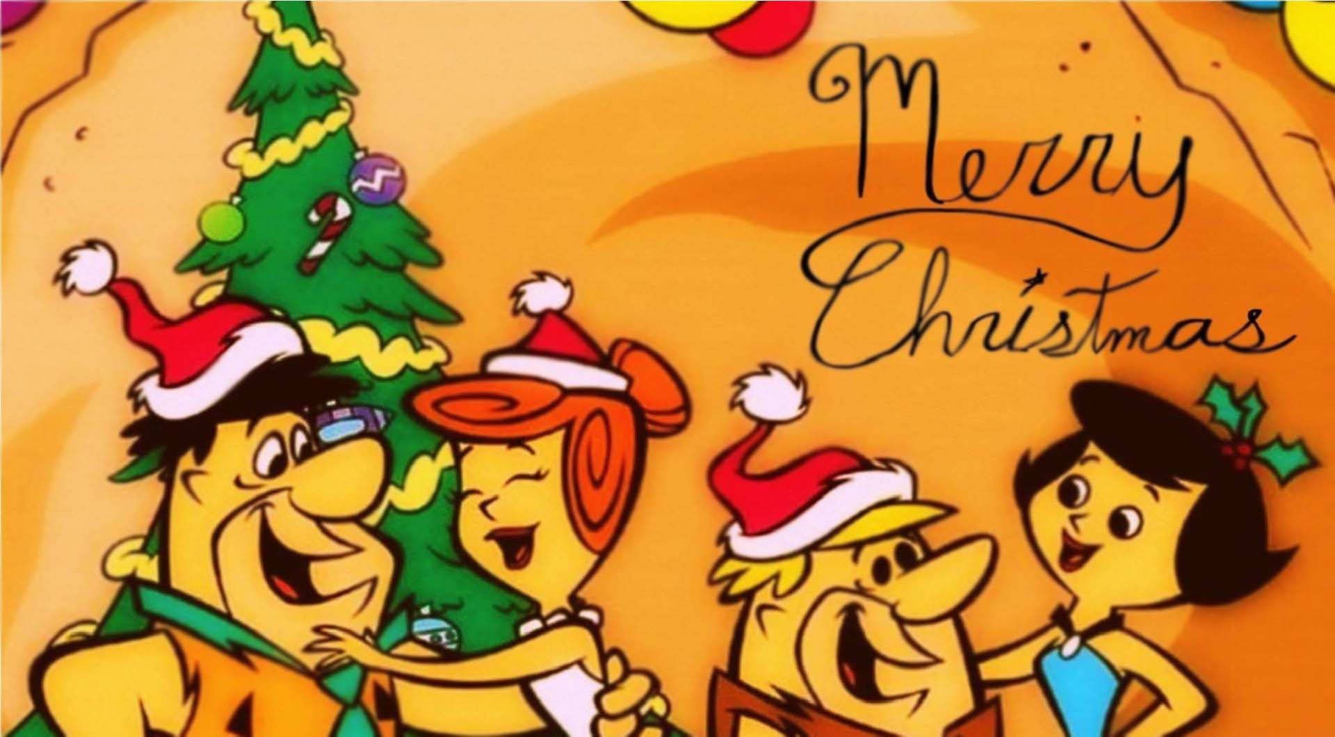 Fred Flintstone Christmas Art Background