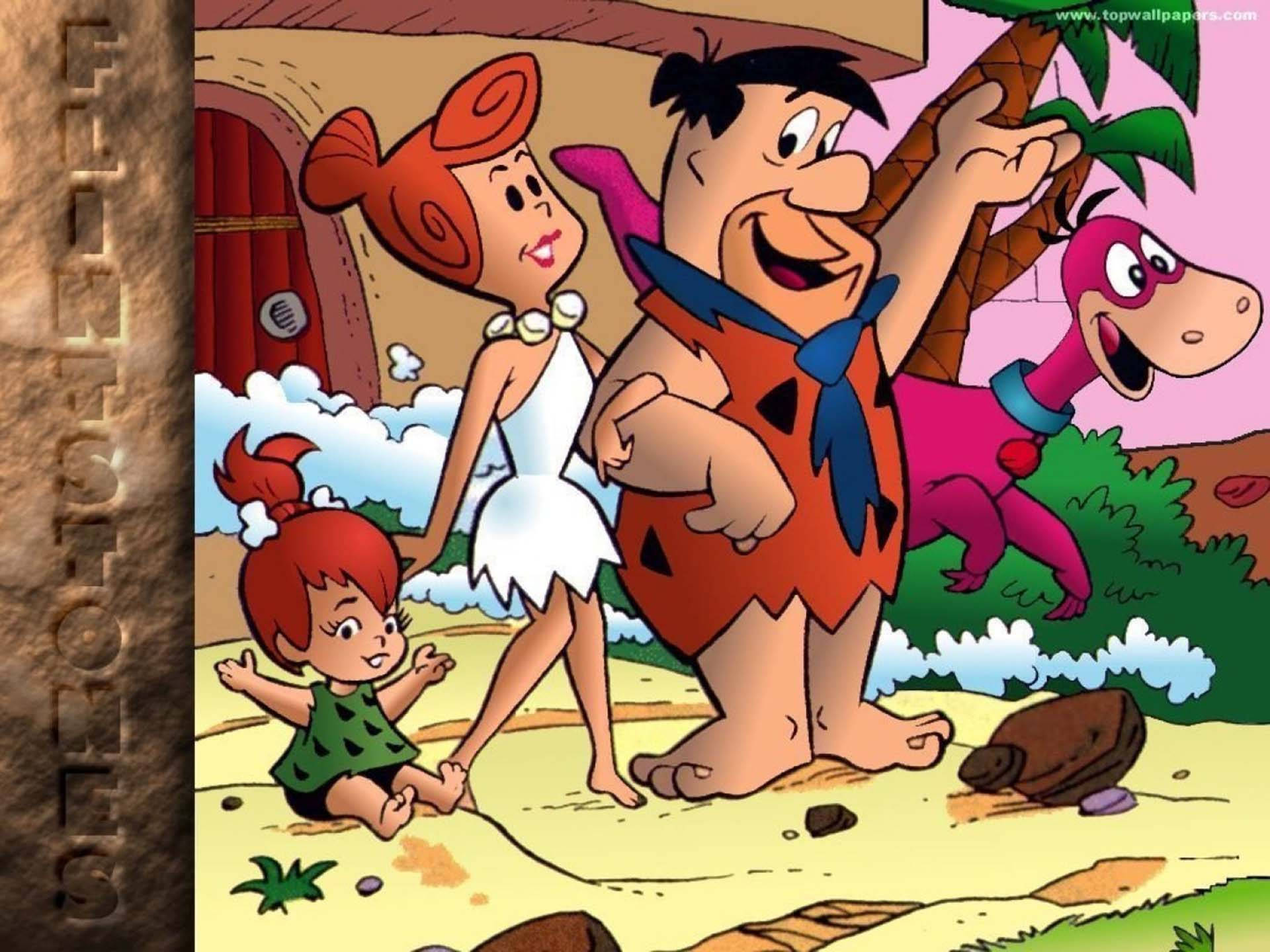 Fred Flintstone Family Cartoon Art