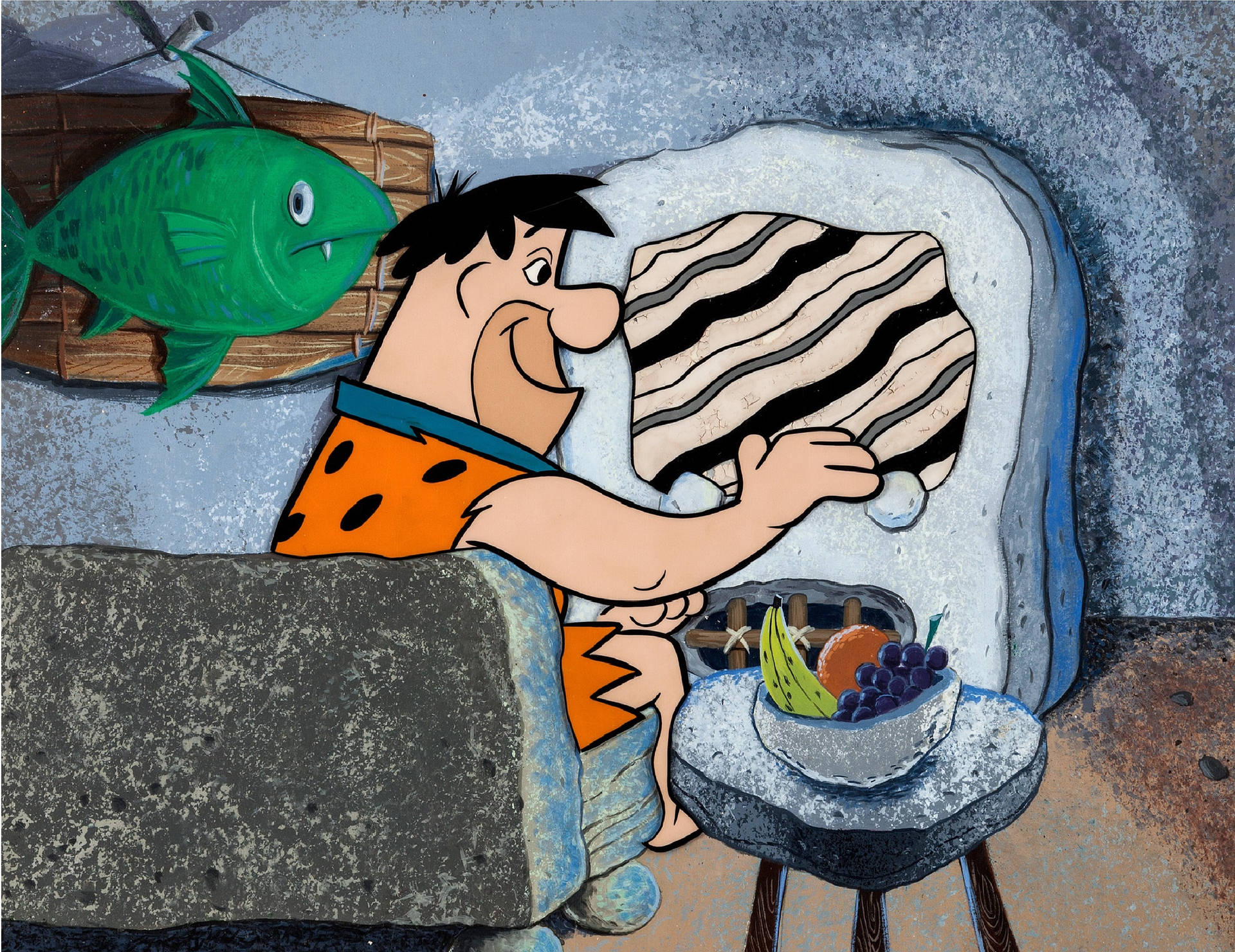 Fred Flintstone Television Comic Art