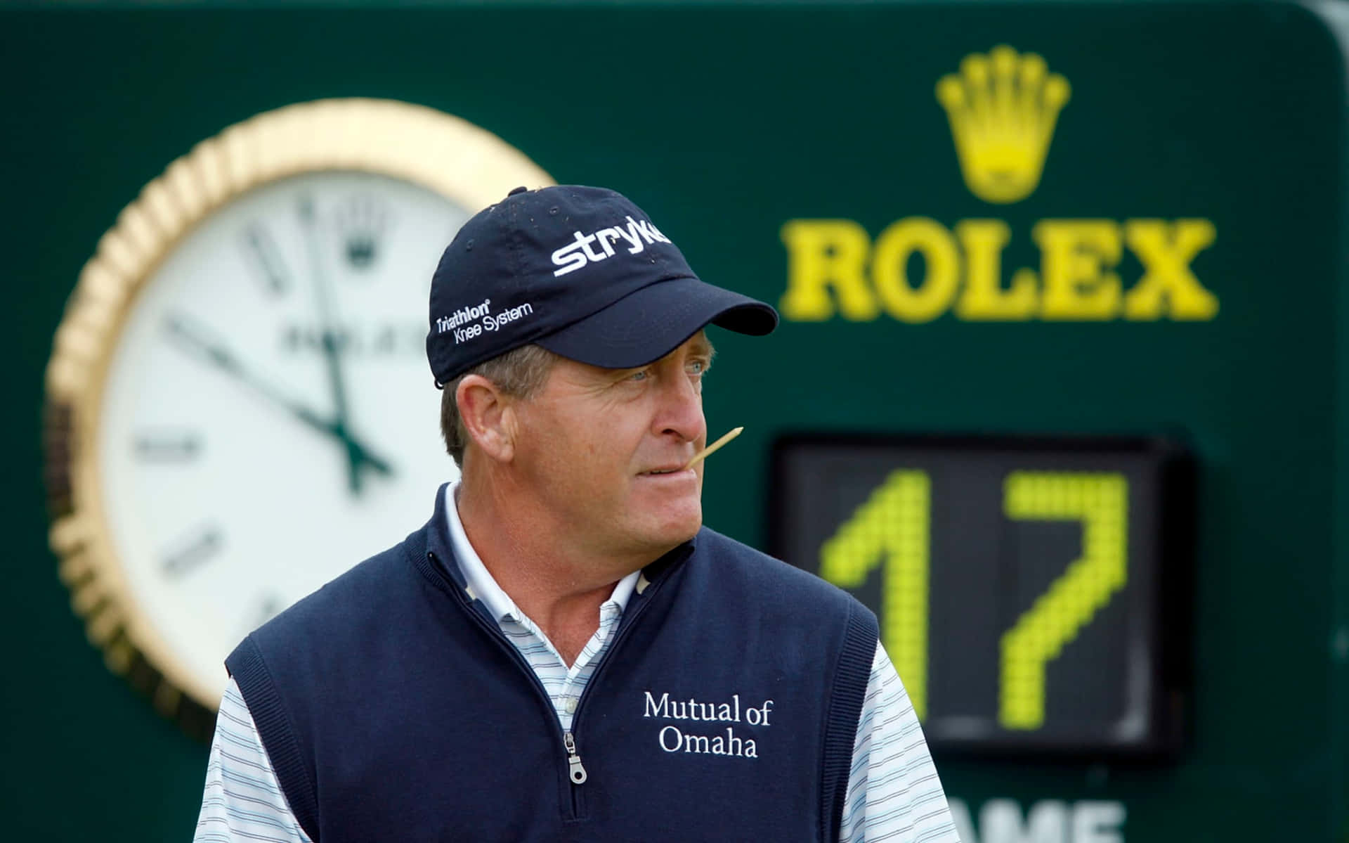 Fred Funk Biting Toothpick