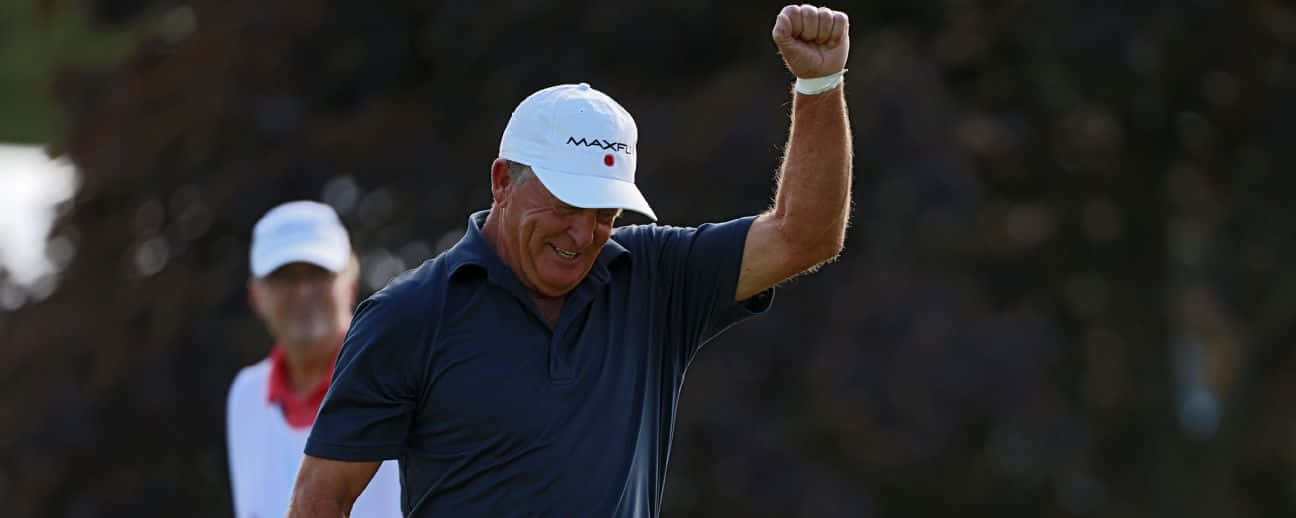 Fred Funk Clenched Fist Background