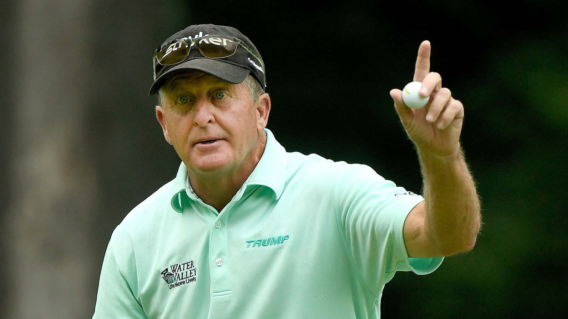 Fred Funk Presenting Golf Ball Background