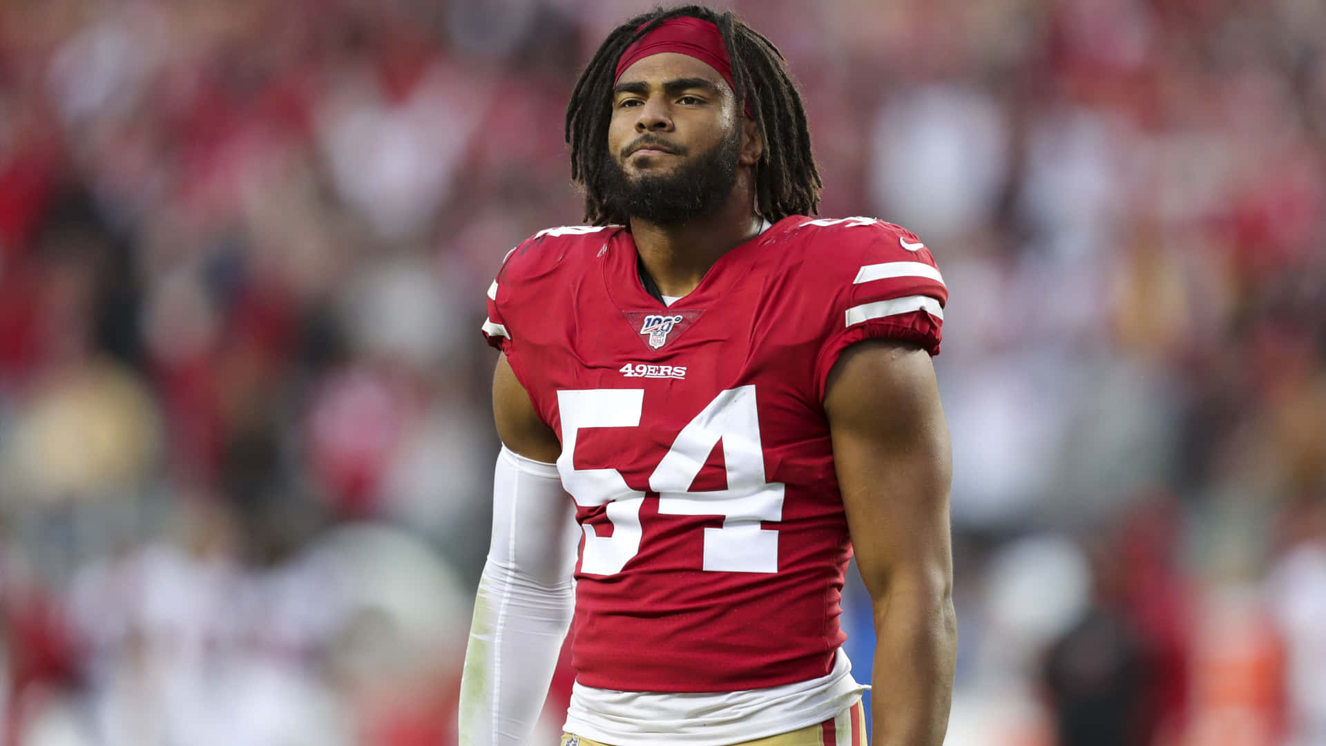 Fred Warner American Football Candid Background