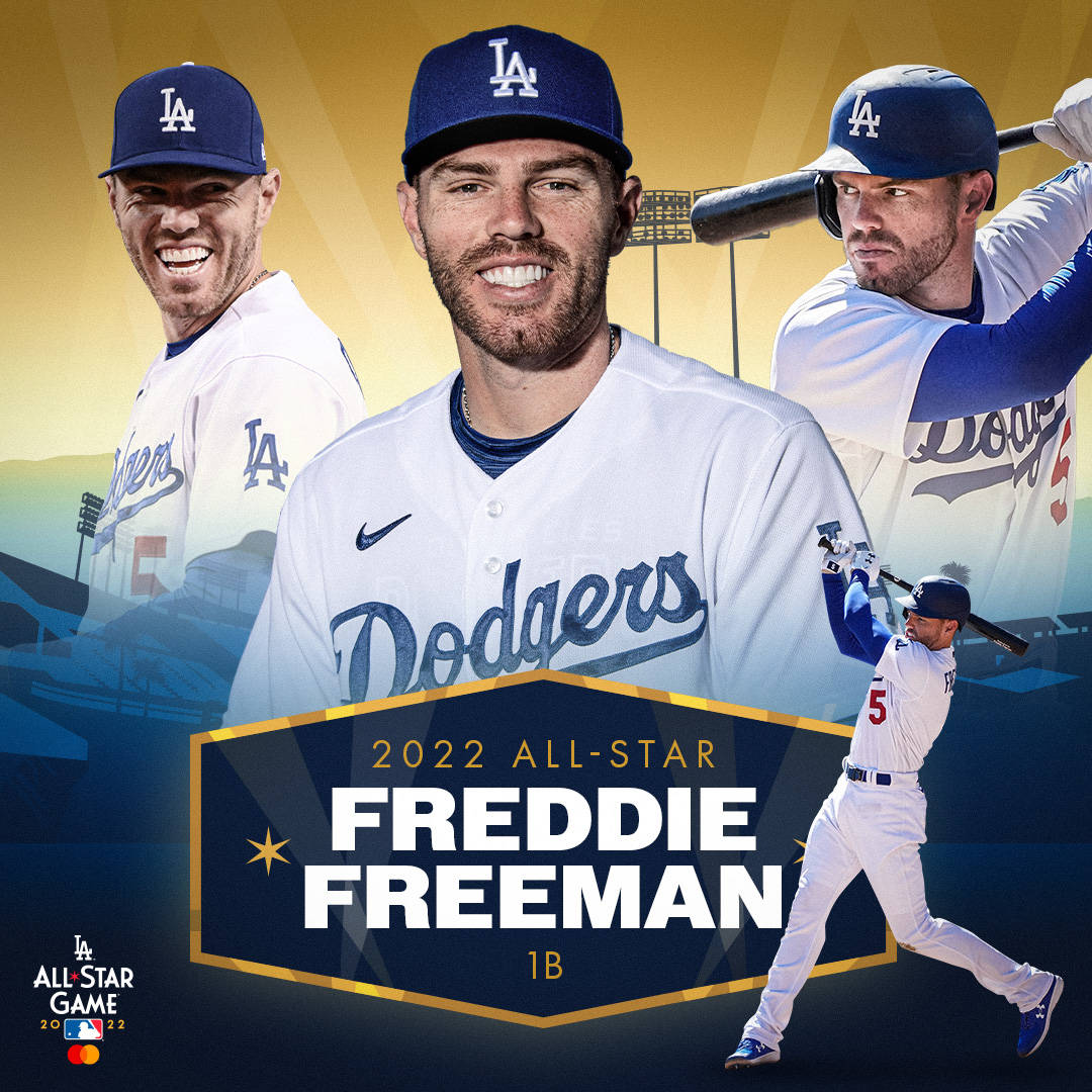 Freddie Freeman National League Background