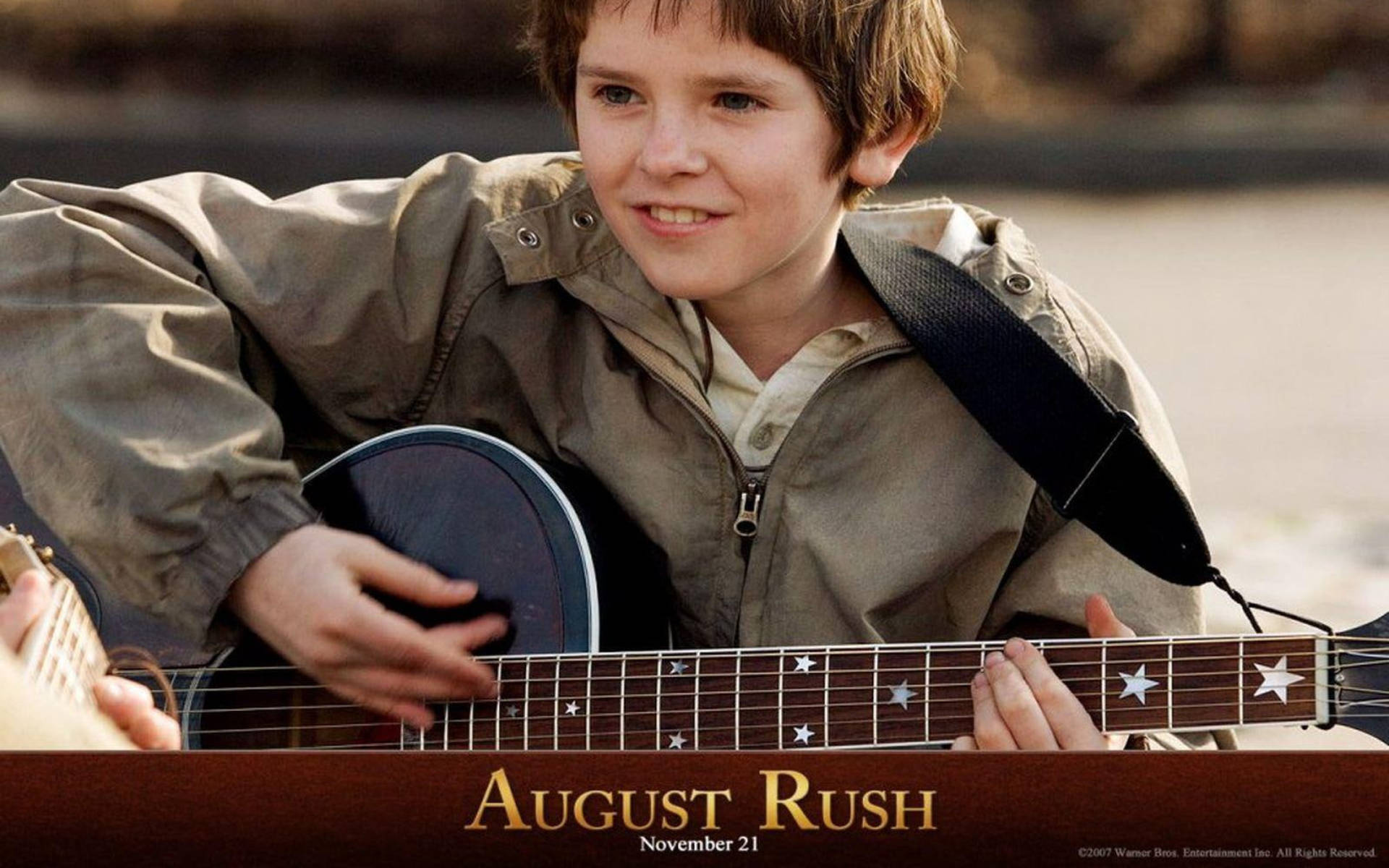 Freddie Highmore August Rush Film Cover Background