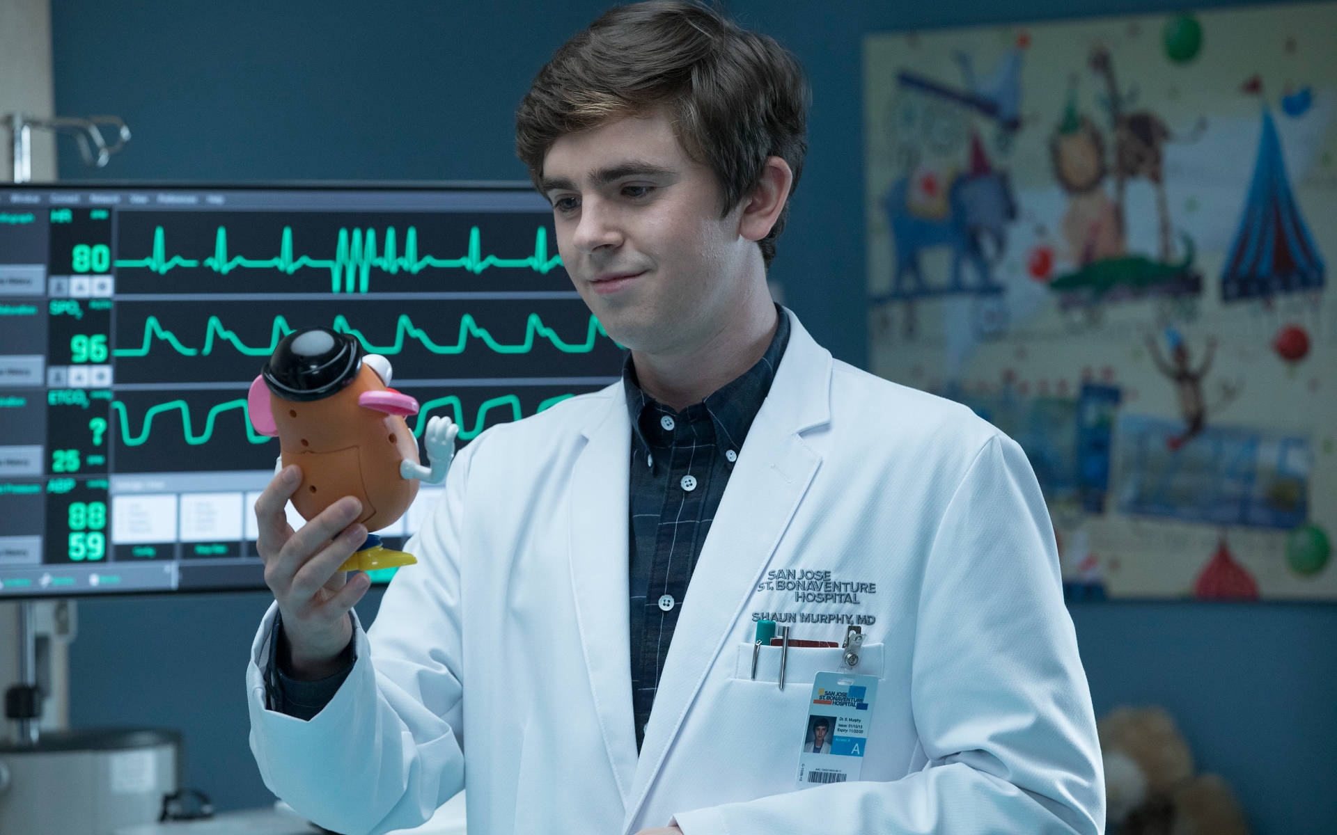 Freddie Highmore In The Good Doctor Background