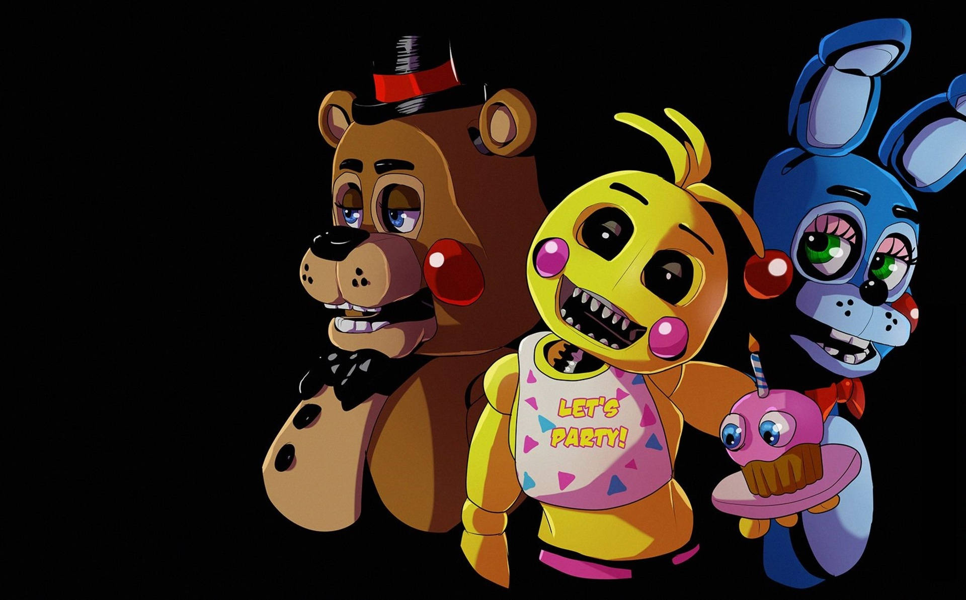 Freddy Bonnie Chica Fnaf Animatronics Background