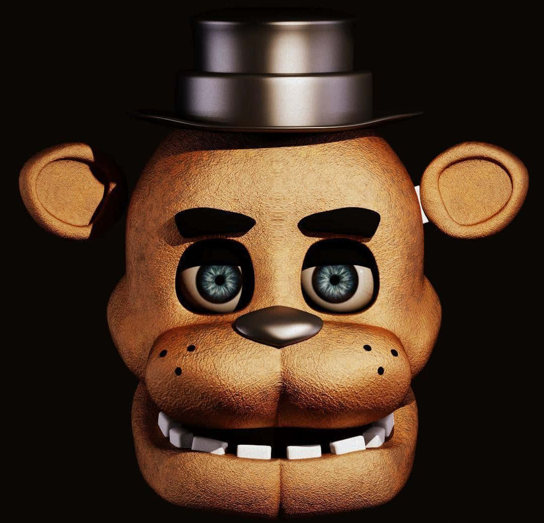 Freddy Fazbear Smiling In The Spotlight Background