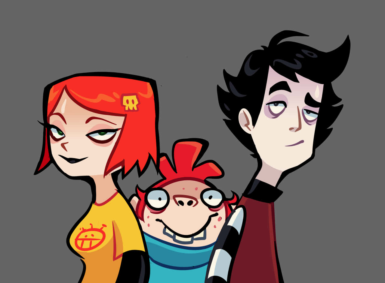 Freds Head Cool Trio Art Background