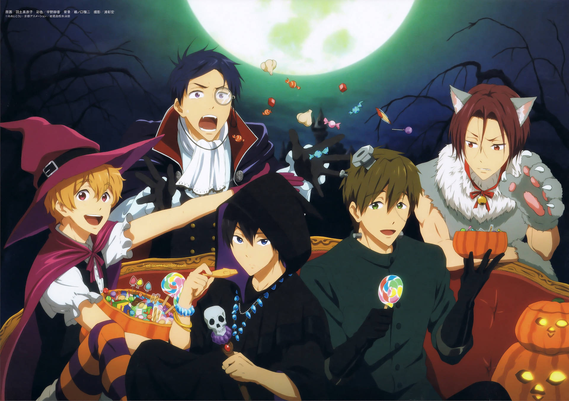 Free Anime Cute Halloween Desktop