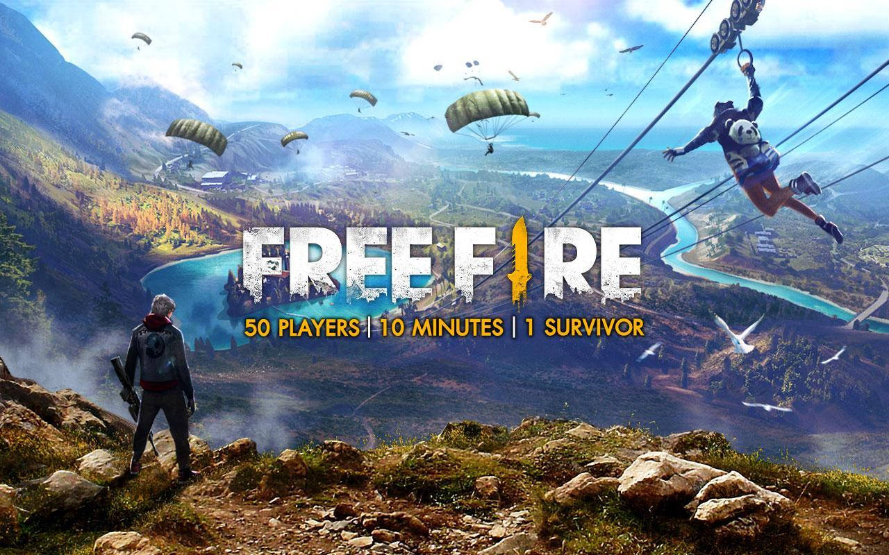 Free Fire 3d Character By A Cliff