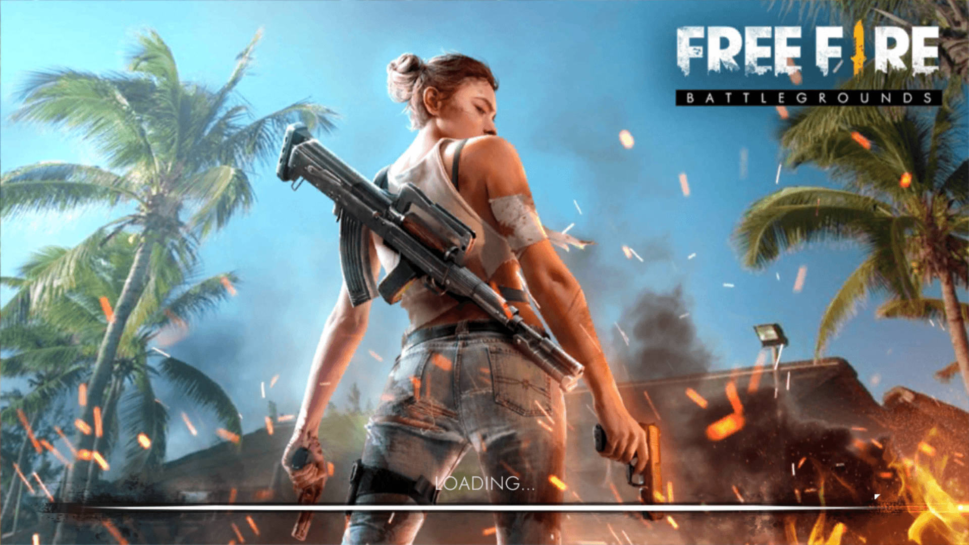 Free Fire 3d Woman Holding Two Guns