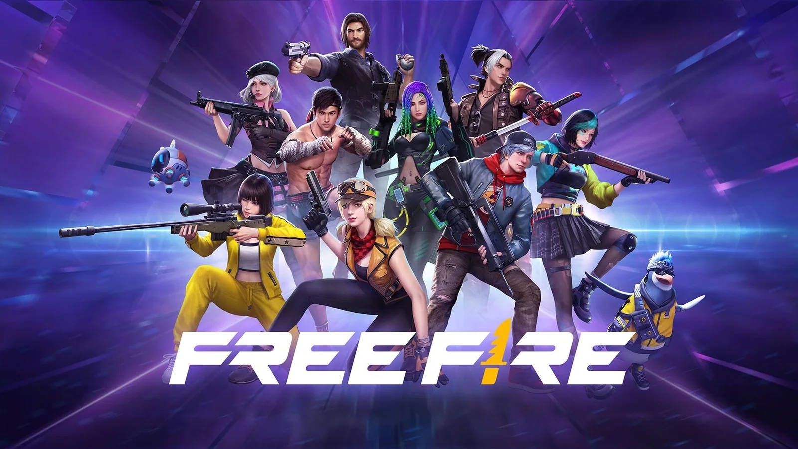 Free Fire Banner With Complete Cast