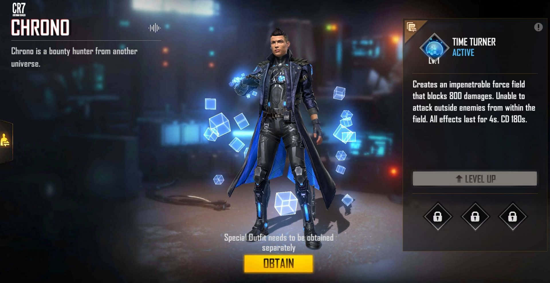 Free Fire Chrono Abilities Background