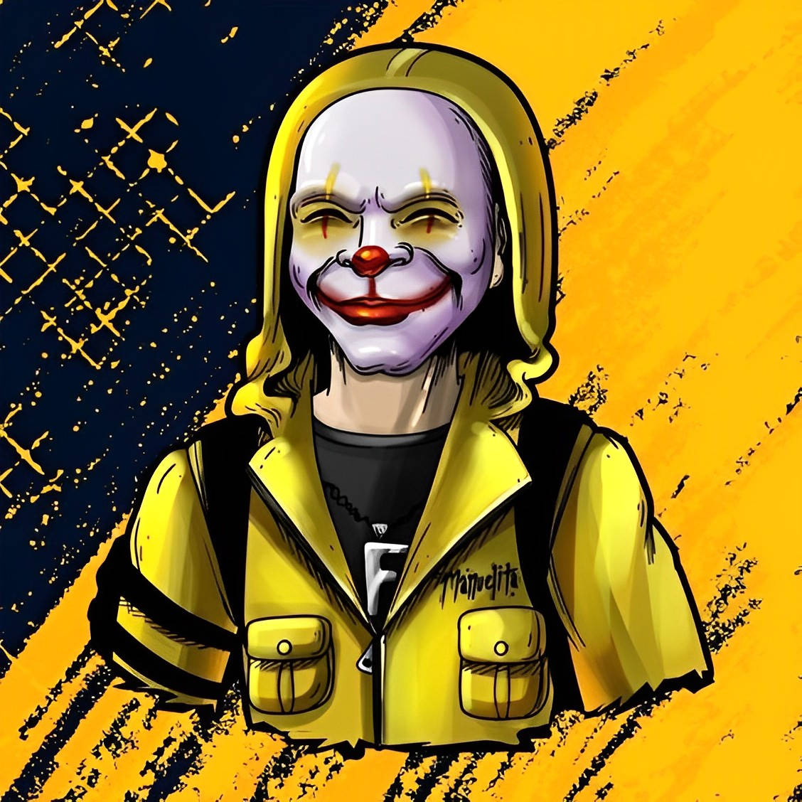 Free Fire Criminal Bundle Smiling With Eyes Closed Background