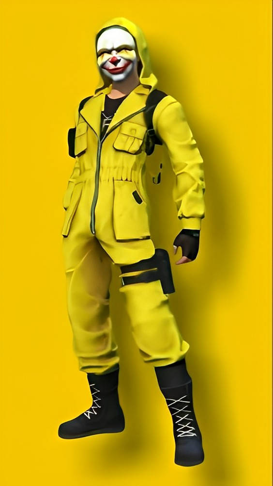 Free Fire Criminal Bundle Yellow Character