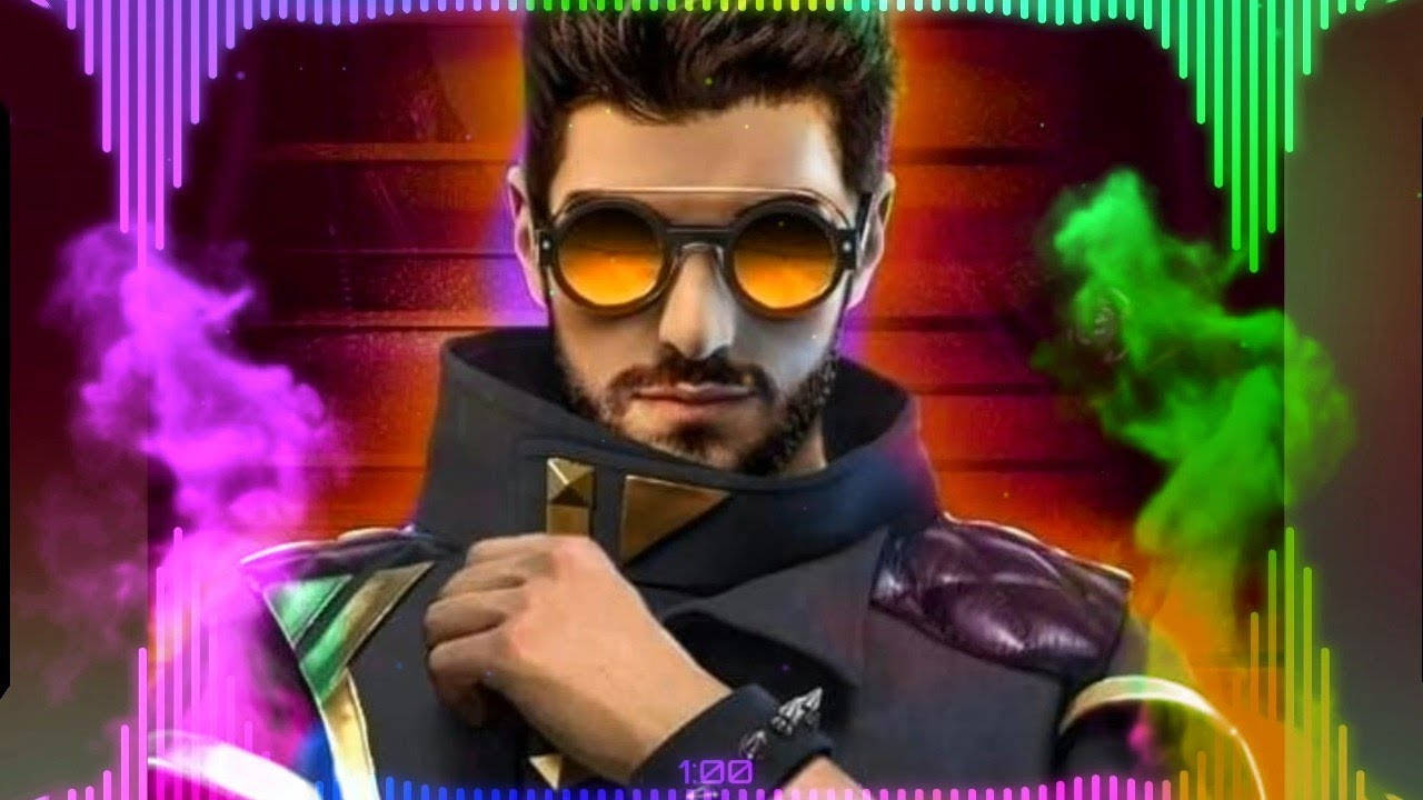 Free Fire Dj Alok In Shades Background