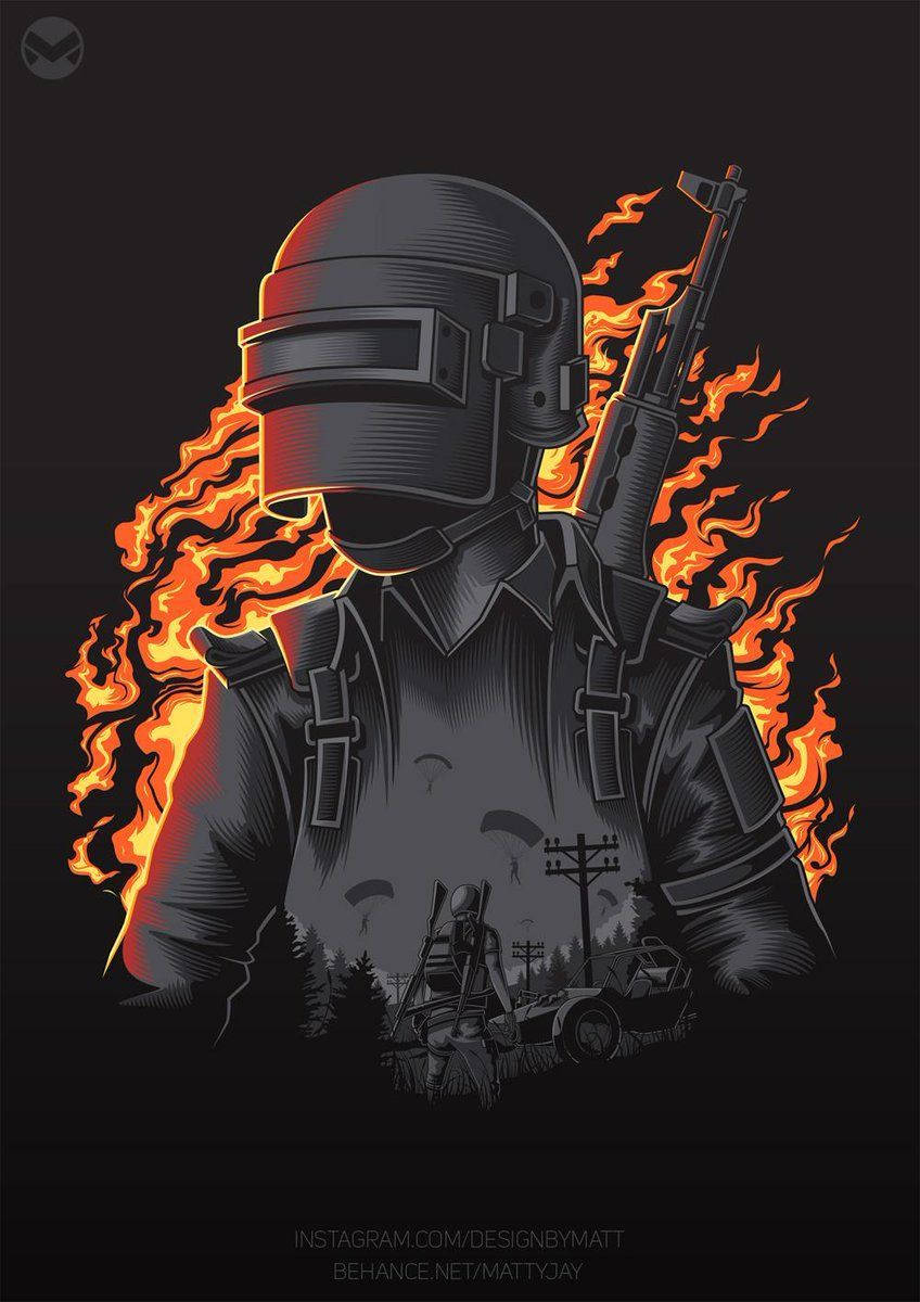 Free Fire Logo Helmet Man Background