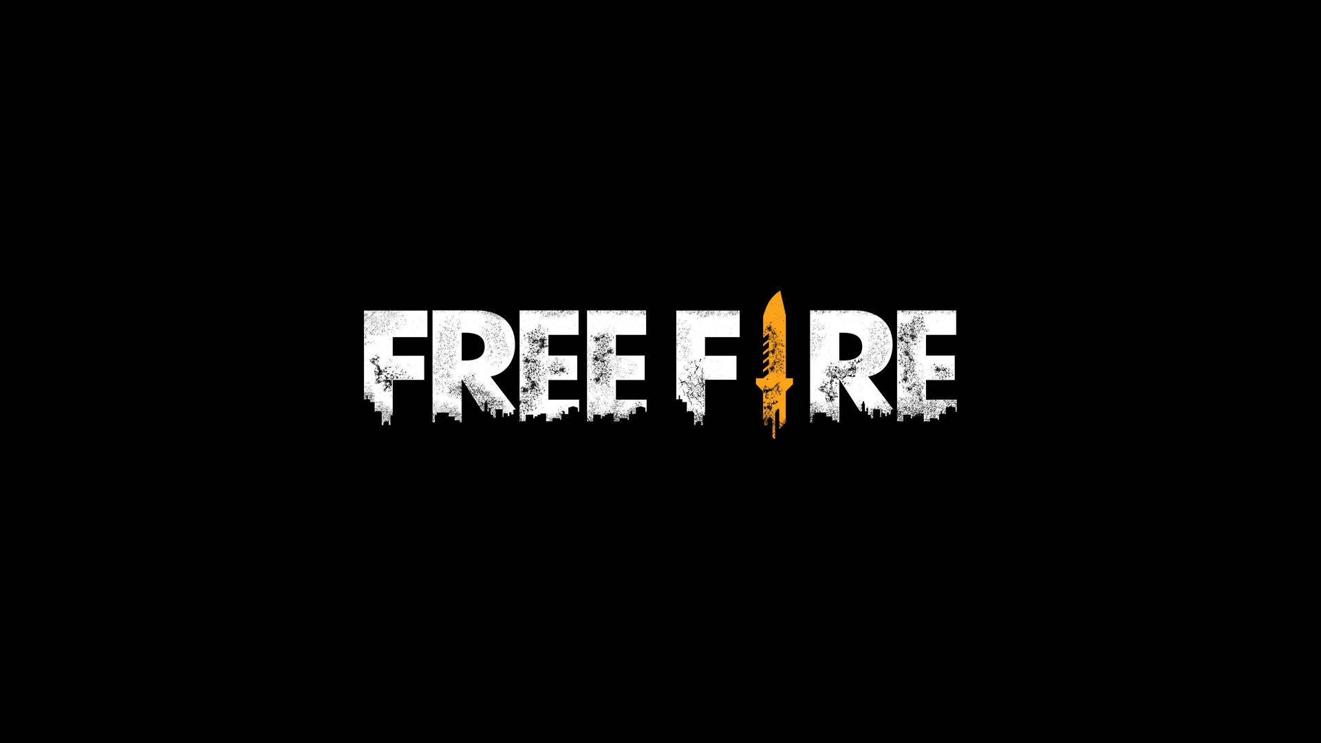 Free Fire Logo In Black Background