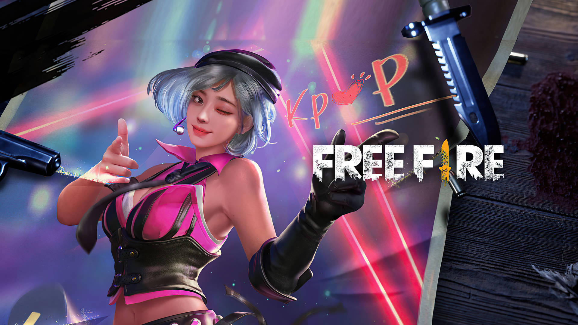 Free Fire Logo K-pop Girl
