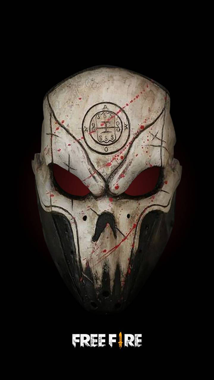 Free Fire Logo Skull Head Background