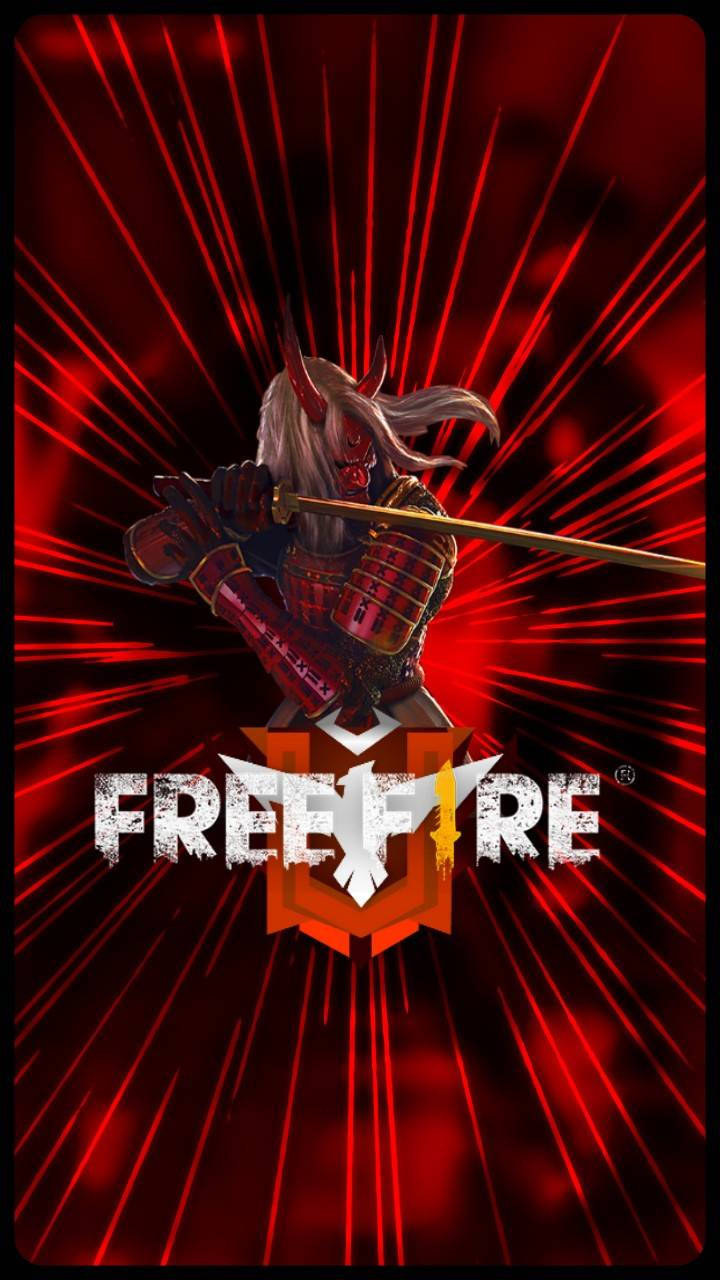 Free Fire Logo With Samurai