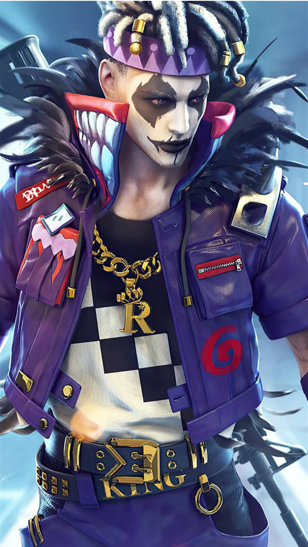 Free Fire Season 1 Joker Character Background