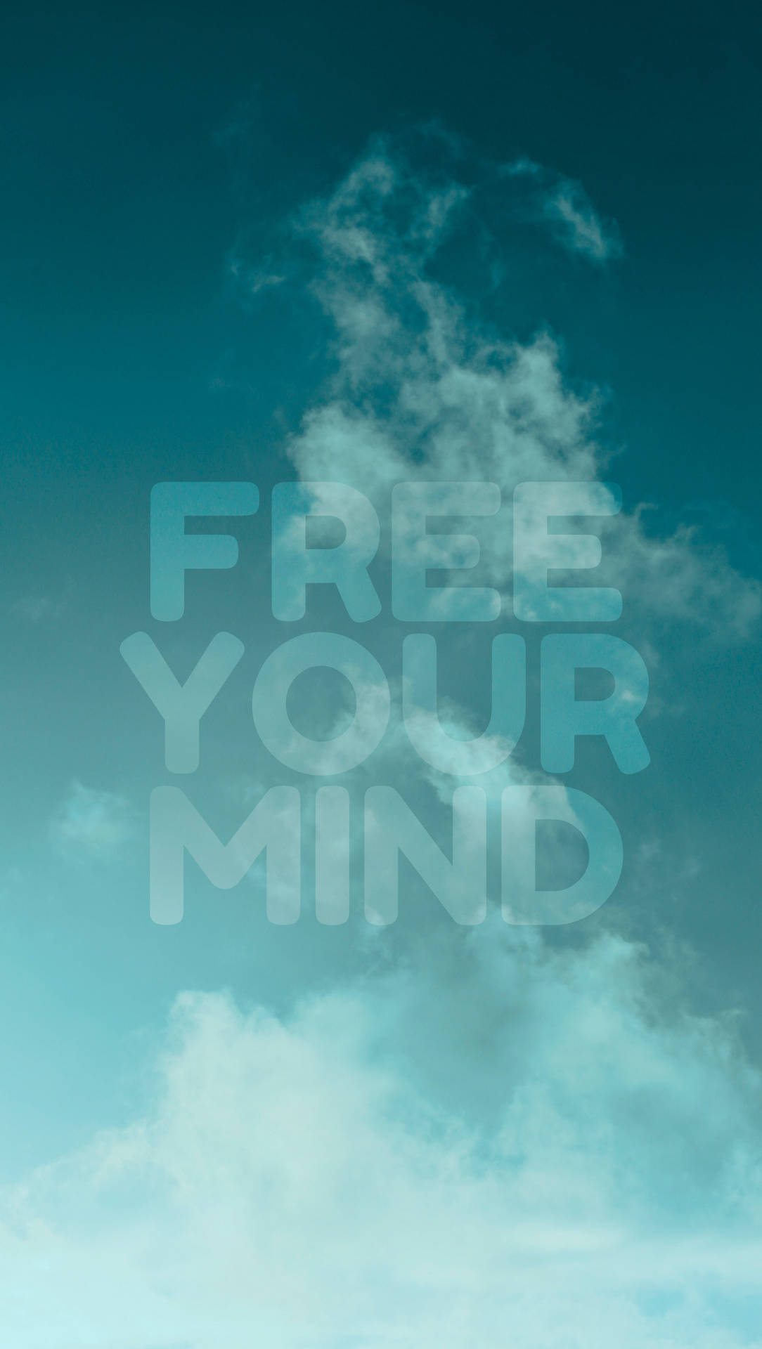 Free Your Mind In Sky Background Background