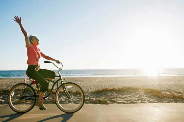 Freedom In Bike Ride Background