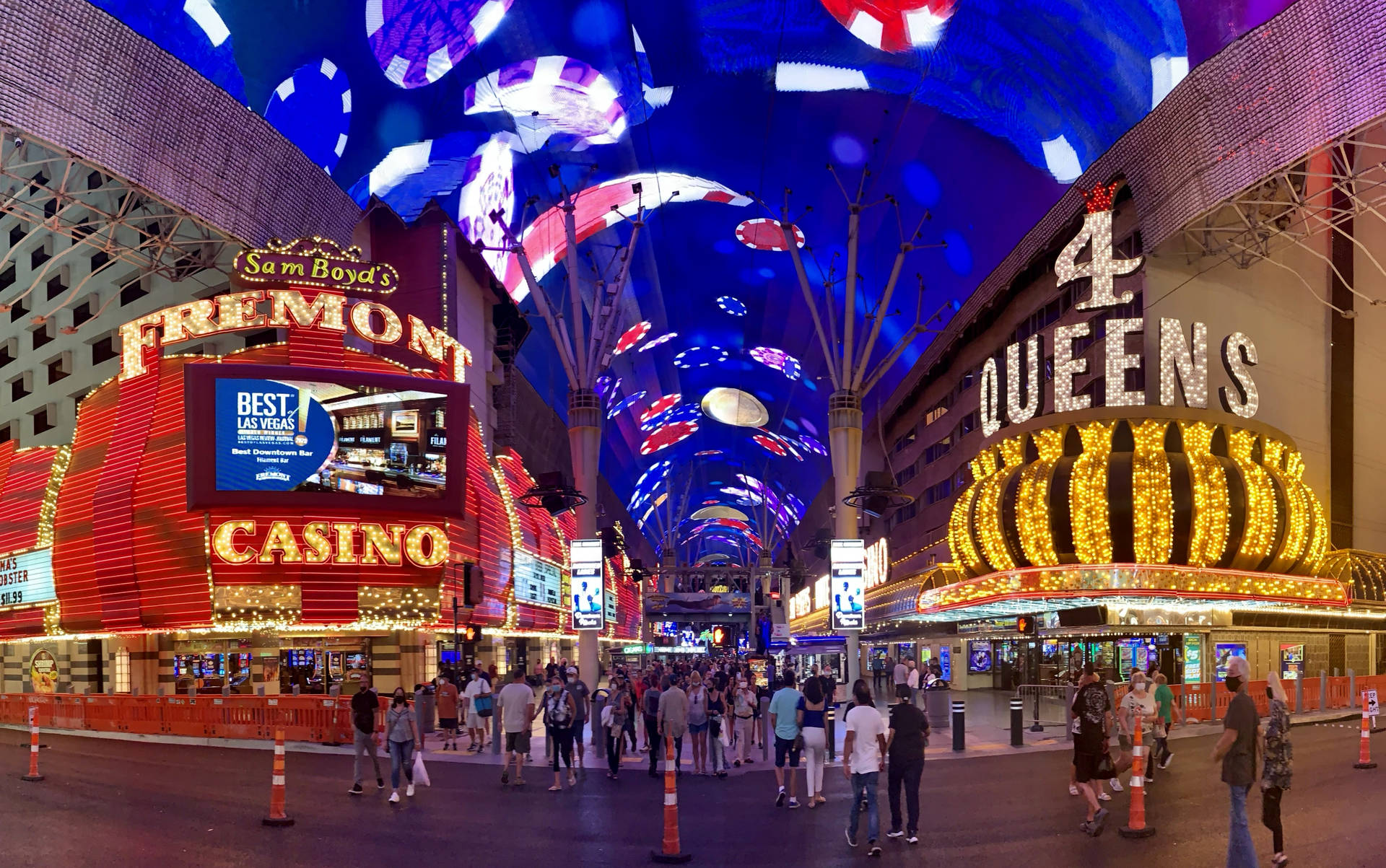 Fremont Street Panoramic Shot