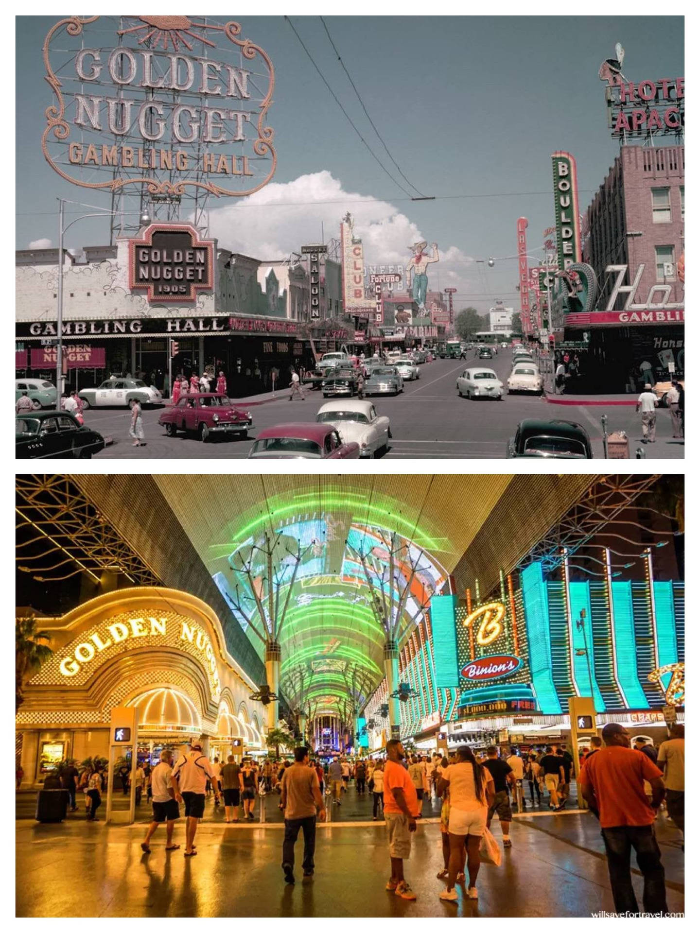 Fremont Street Photo Comparison