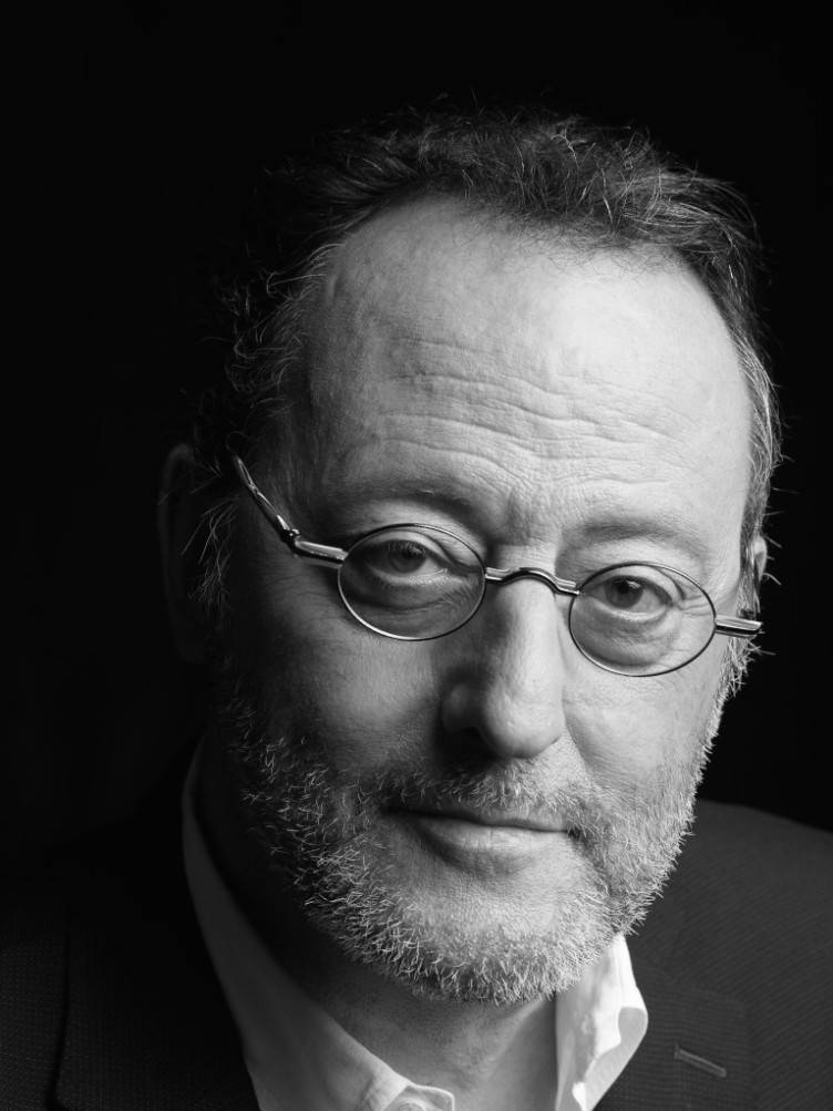 French Actor Jean Reno Portrait Background