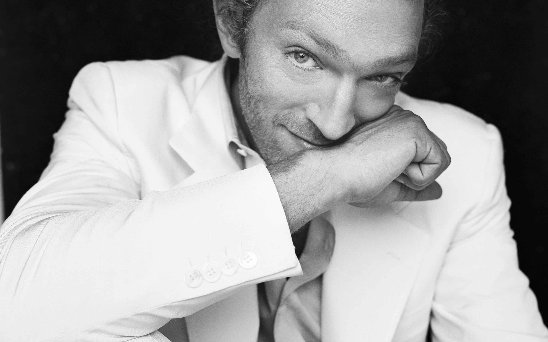 French Actor Vincent Cassel In A Candid Laughing Moment