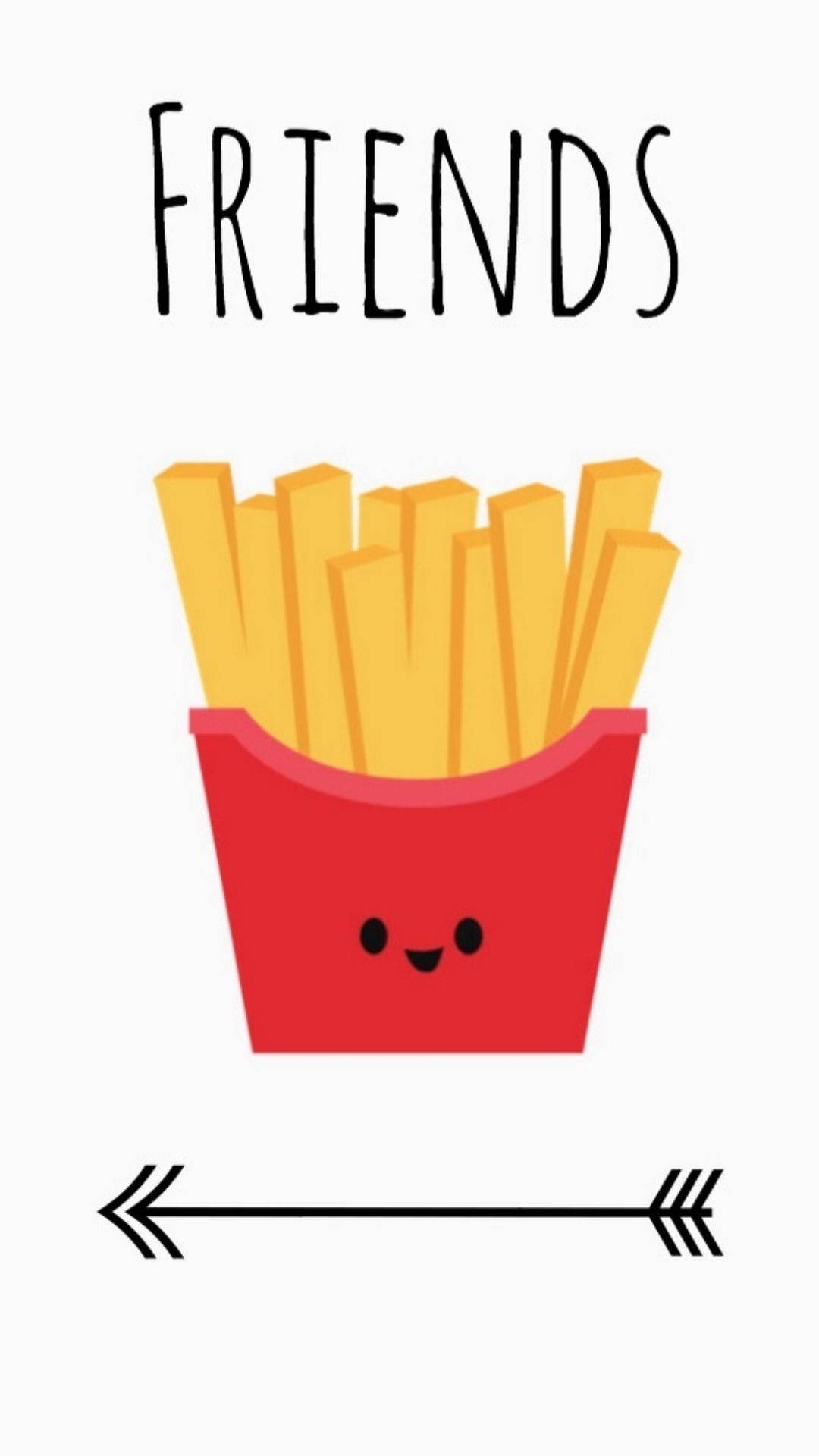 French Fries Friends Background