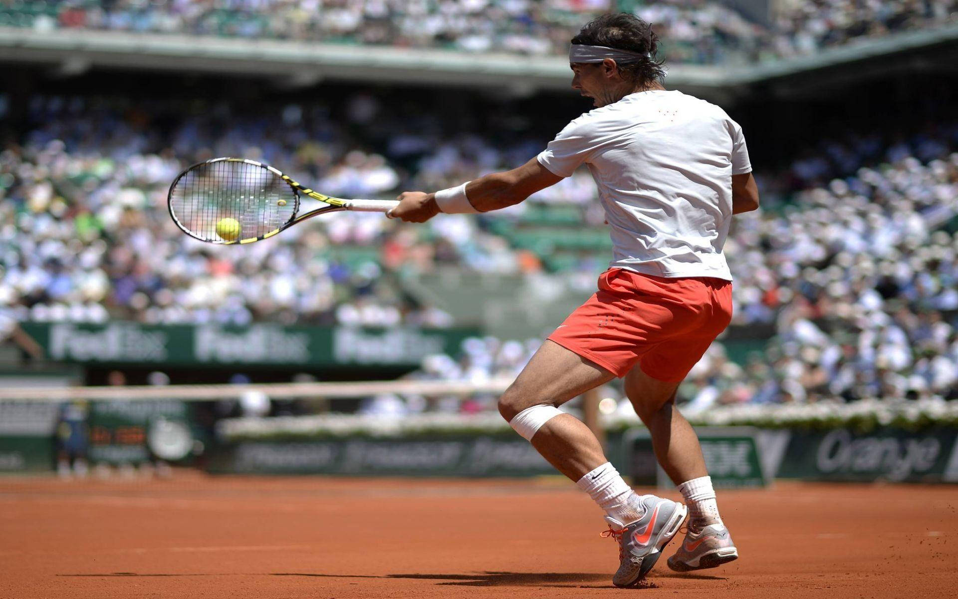 French Open Rafael Nadal Focus Photography Background