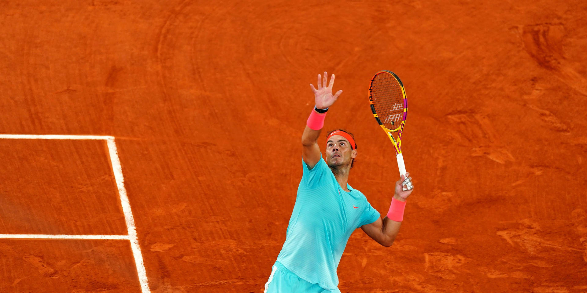 French Open Rafael Nadal Serve